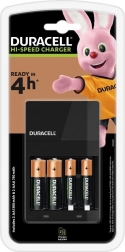 Duracell Hi-Speed oplader met 2xAA en 2xAAA batterijen