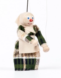 Gerlich houten marionet oma Anežka 12 cm