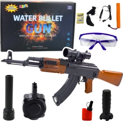 Karabijn voor waterkogels met accessoires en beschermende bril