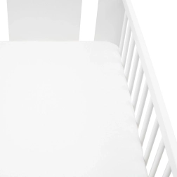 Jersey hoeslaken voor ledikant New Baby 120 × 60 wit