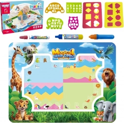 Woopie watertekenmat Safari – letters en cijfers