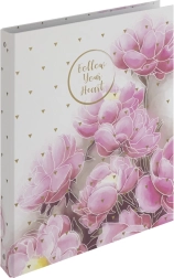 Ordner A4 met laminering, 4 ringen, Romantic magnolia