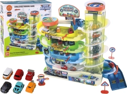 Interactieve meerlaagse parkeerset voor autootjes met licht en geluid