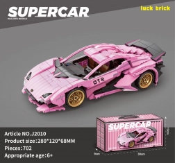bouwpakket sportauto roze 702 stukjes