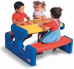Grote picknicktafel voor kinderen Little Tikes - Primaire kleuren