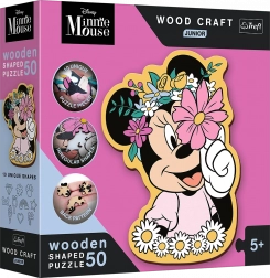 Houten puzzel junior In de wereld van Minnie 50 stukjes