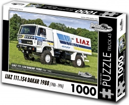 Retroauto puzzel vrachtwagen Liaz Dakar