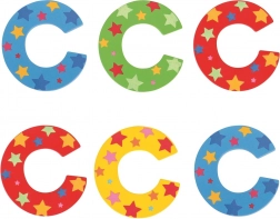 Bigjigs Toys houten letter C met sterretjes