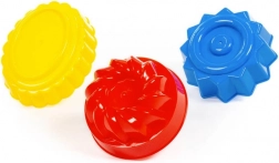 Plastic zandvormpjes voor zandtaartjes, 3 stuks POLESIE