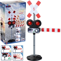 Verkeersbord spoorwegovergang met licht en geluid 78 cm KLEIN