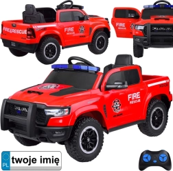 Elektrische kinderauto RAM Fire & Rescue met zwaailichten