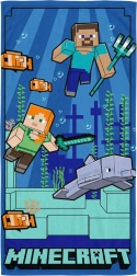 Sneldrogende kinderhanddoek Minecraft onderwateravontuur