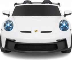 Elektrische kinderauto Porsche 911 GT3 24V met twee zitplaatsen – Wit