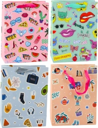 Cadeautas met stickerontwerp