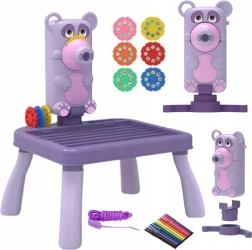 Kinderprojector om te tekenen met tafeltje - beertje