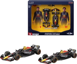 bburago 1:43 formula 1 dubbelpack red bull racing rb20 (2024) verstappen en perez