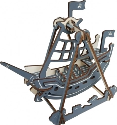 Woodcraft houten 3D-puzzel piratenschommel