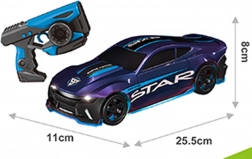 RC auto STAR blauw met driftwielen
