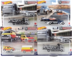 Hot Wheels vrachtwagen en raceauto