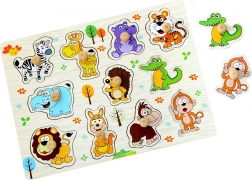 Houten puzzel Safari 11 stukjes