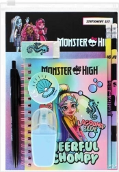 Schoolsset MONSTER HIGH met etui en schrift