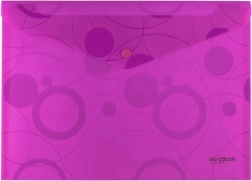 Documentenmap met drukknoop A5 Roze