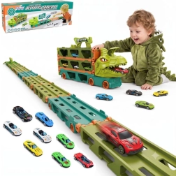 Woopie dinosaurusvrachtwagen met racebaan van 2,1 m
