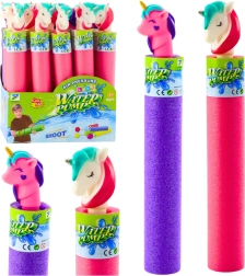 Schuimrubberen waterpomp met eenhoorn 35 cm