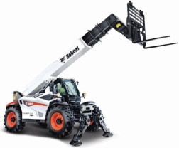 Metalen model BBURAGO 1:50 BOBCAT T40.180SLP telescooplader met vorken