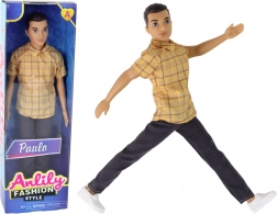 Pop jongen PAULO in geruit overhemd