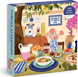 vierkant puzzel middag in Toscane 500 stukjes