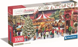 Clementoni panoramische puzzel Kerstdorp 1000 stukjes
