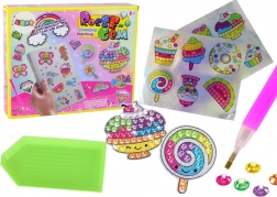 Diamond painting-set – kleurrijke stickers met snoepjes