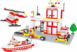 Compatibele bouwset Bloxo brandweerkazerne 368 stuks