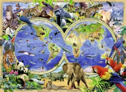 Ravensburger puzzel Wereld van wilde dieren XXL 300 stukjes