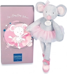 Doudou cadeauset - pluchen ballerina-muis