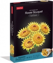 3D-puzzel grote boeket – zonnebloemen