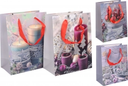 Kerstcadeautas S 18 × 23 × 10 cm – papier, met stevige handgrepen