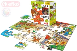 Efko baby puzzle big boerderij – grote stukken 24 stukjes