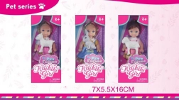 Pop met knuffel 11,5 cm