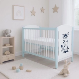 Kinderledikant NEW BABY Elsa Zebra wit‑mint