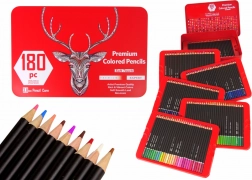 Set van de Kleine Kunstenaar in Metalen Box 180 stuks Aquarelpotloden