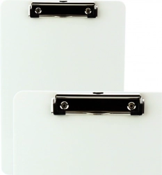 Witte klembord-onderlegger met liniaal A4