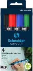 Schneider set whiteboardmarkers Maxx, 4 stuks