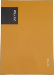 Notitieboek A4 VERDE mosterdgeel