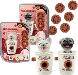 Mini projector met dierenmotief in een bekertje