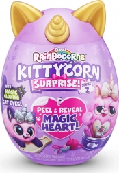 Rainbocorns katje in een ei – paars‑goud, serie 2