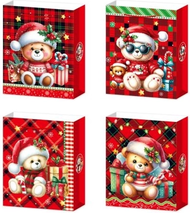Cadeautas met feestelijk motief XL