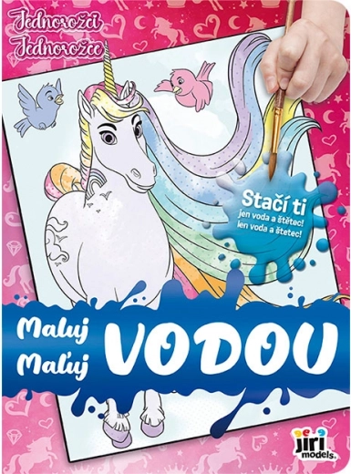 Kleurboek schilderen met water – eenhoorns