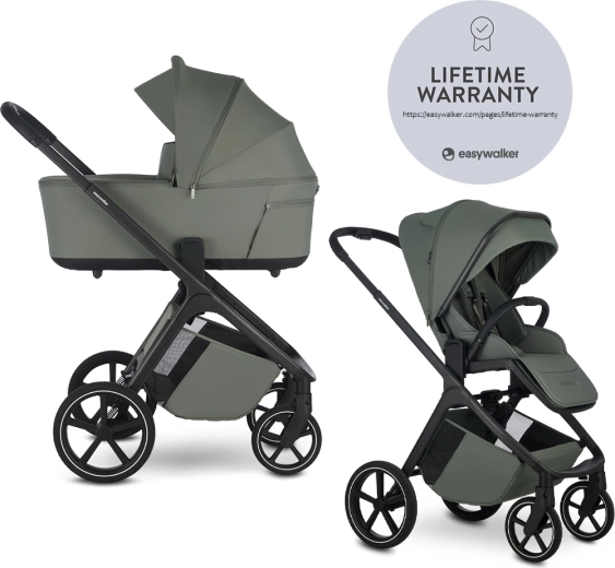 Easywalker gecombineerde kinderwagen Zoey Go mineral green